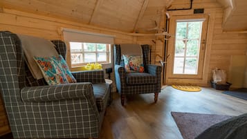 Cabin | Living room | Fireplace