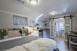 This tiny house has everything you could need for a comfortable stay!