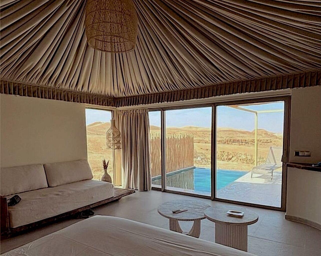 Executive Tent, Private Pool | Egyptian cotton sheets, premium bedding, pillowtop beds, minibar