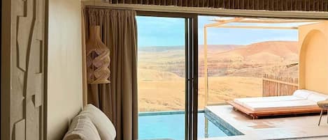 Tenda de campanya executiva, piscina privada | Llençols de cotó egipci i roba de llit d'alta qualitat