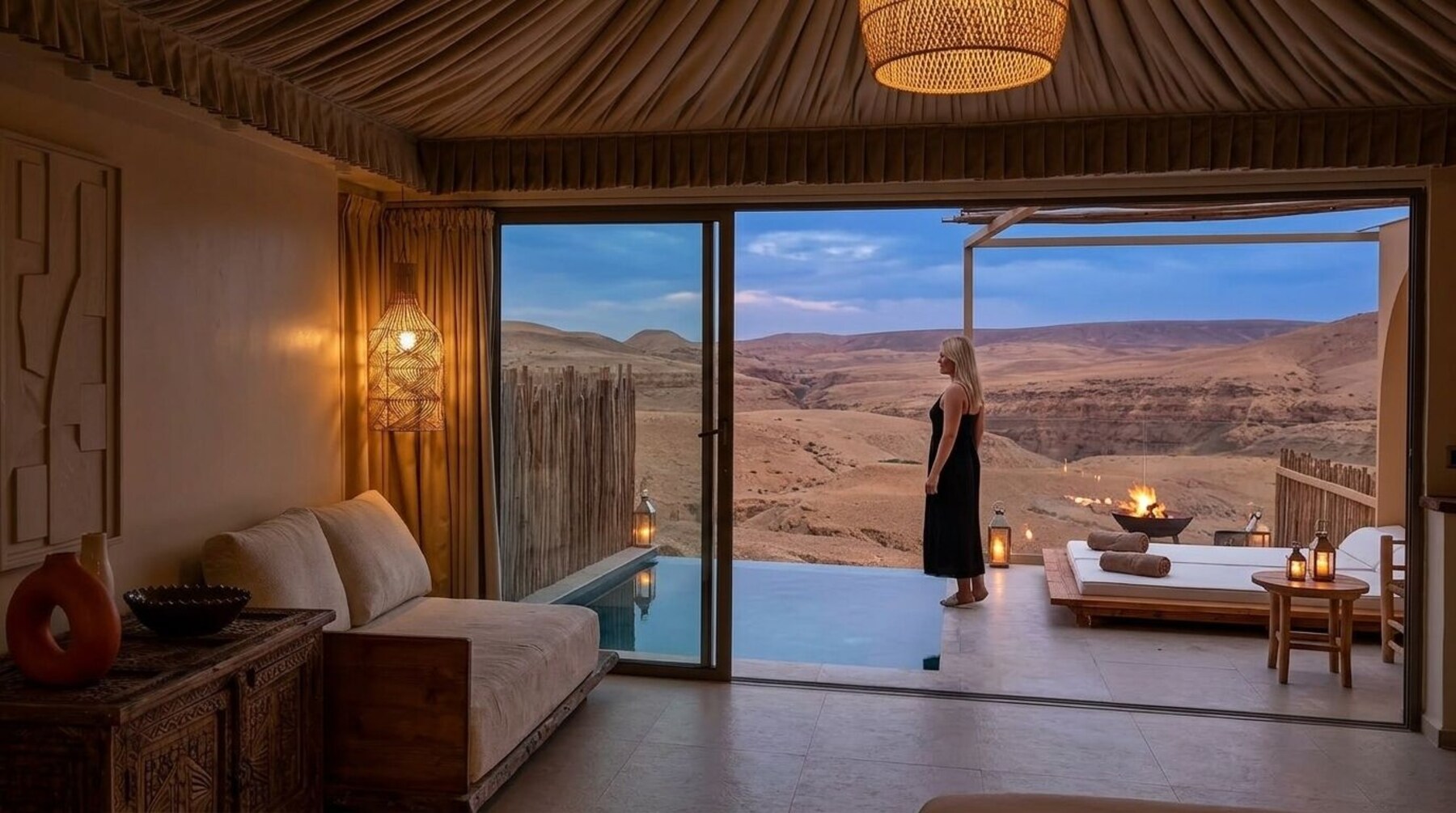 Executive Villa, Private Pool | Egyptian cotton sheets, premium bedding, pillowtop beds, minibar