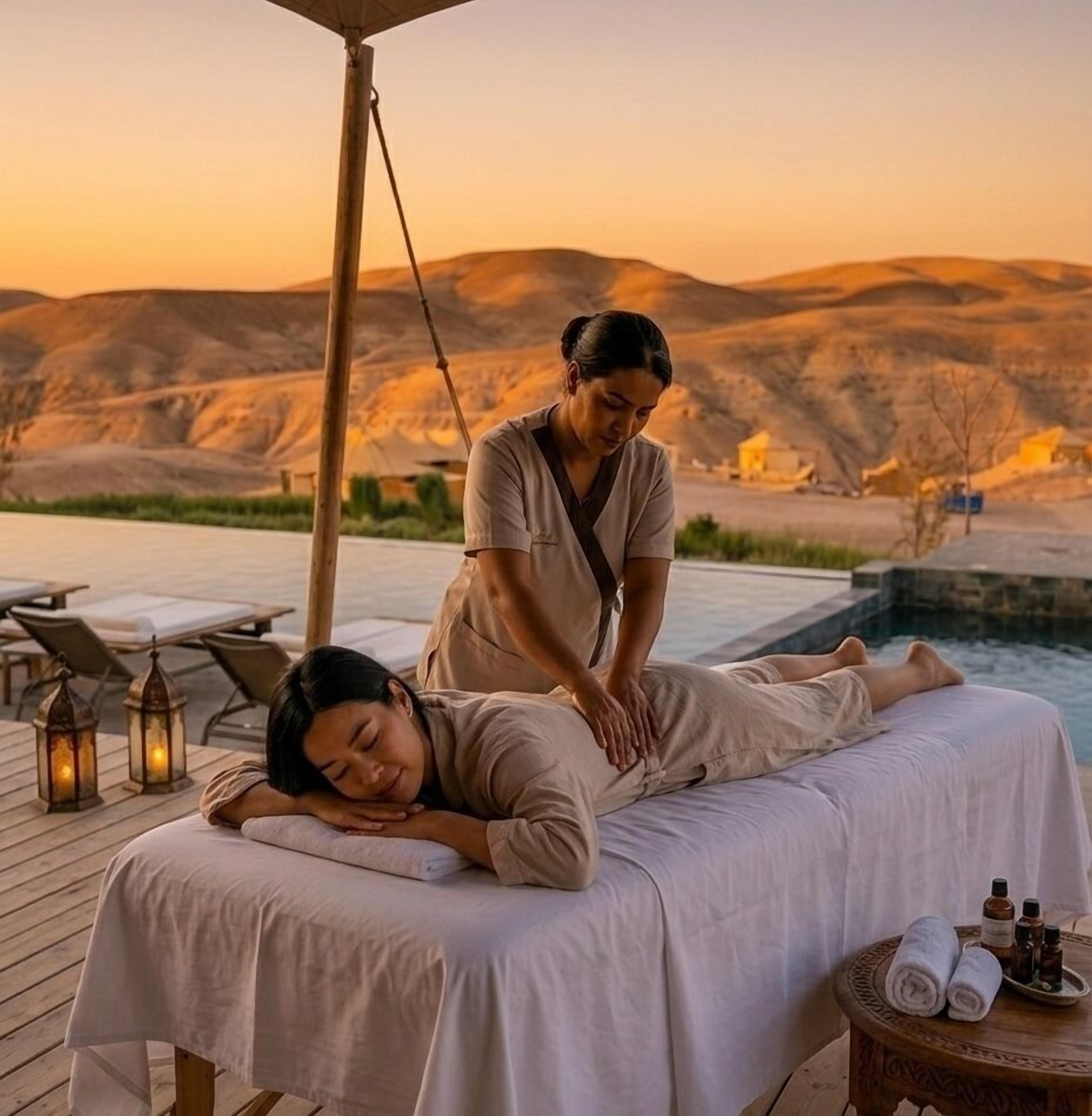 Massage dans la chambre