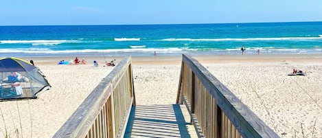 En la playa, toallas de playa