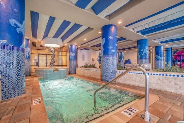 Indoor pool, seasonal outdoor pool