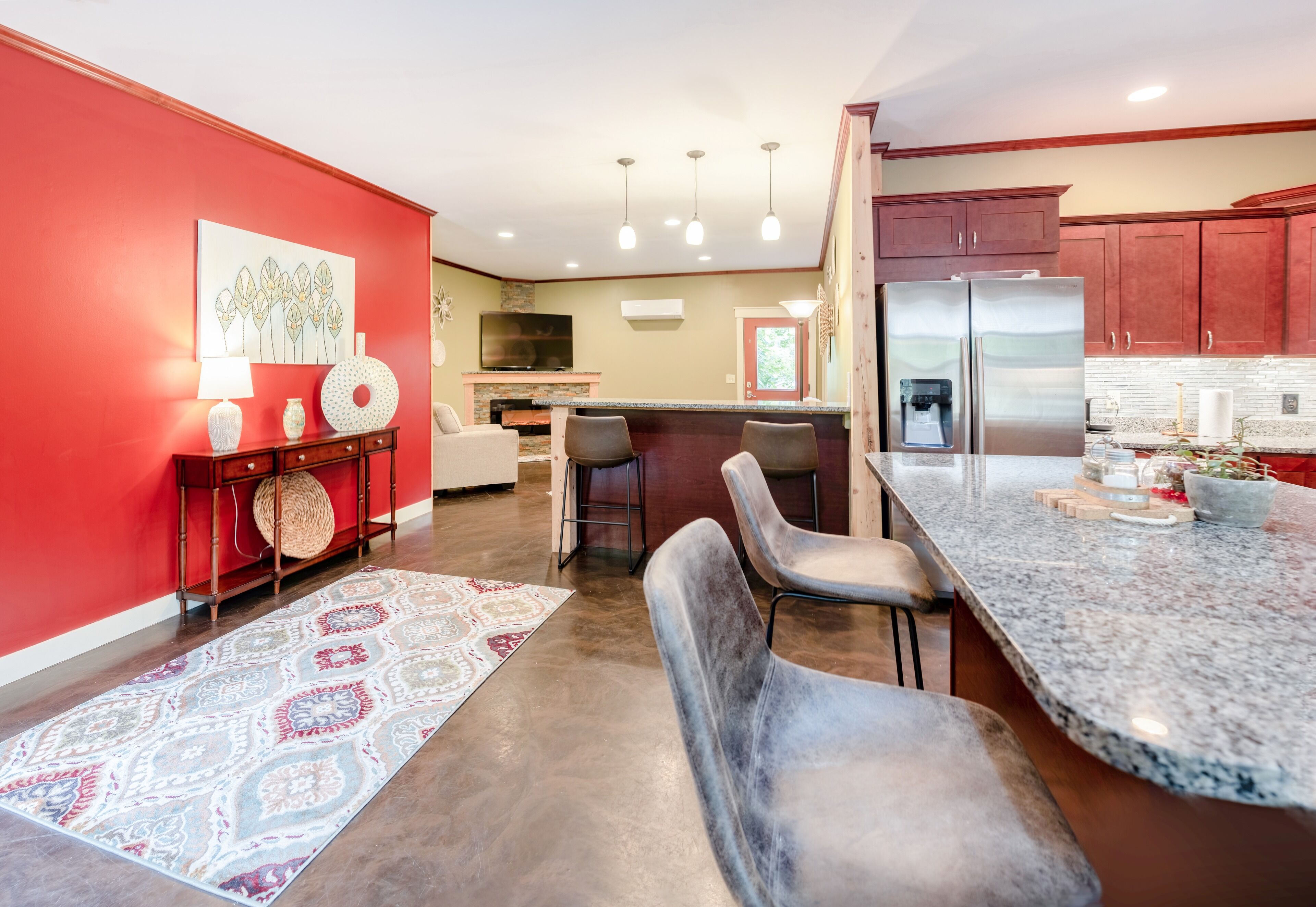 Comfort House | Living area | TV, fireplace, heated floors