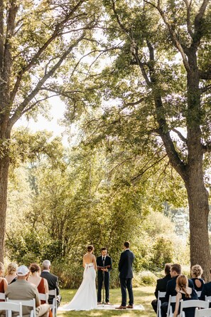 Outdoor banquet area - OakHaven-Leech Lake|Large Lawn| Bar|BonusRm|Events (Cass Lake)