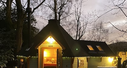 1-Bed Cabin, 2 Adults, Outdoor Bath & Wood Burner