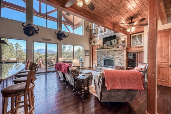 テレビ、暖炉、テレビゲーム、DVD プレーヤー