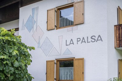 Holiday Apartment "Ciasa La Palsa App 1" with Mountain View, Shared Garden & Wi-Fi