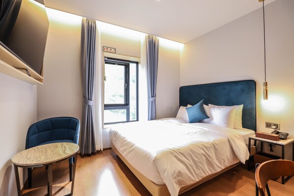 Premium bedding, memory-foam beds, free WiFi, bed sheets