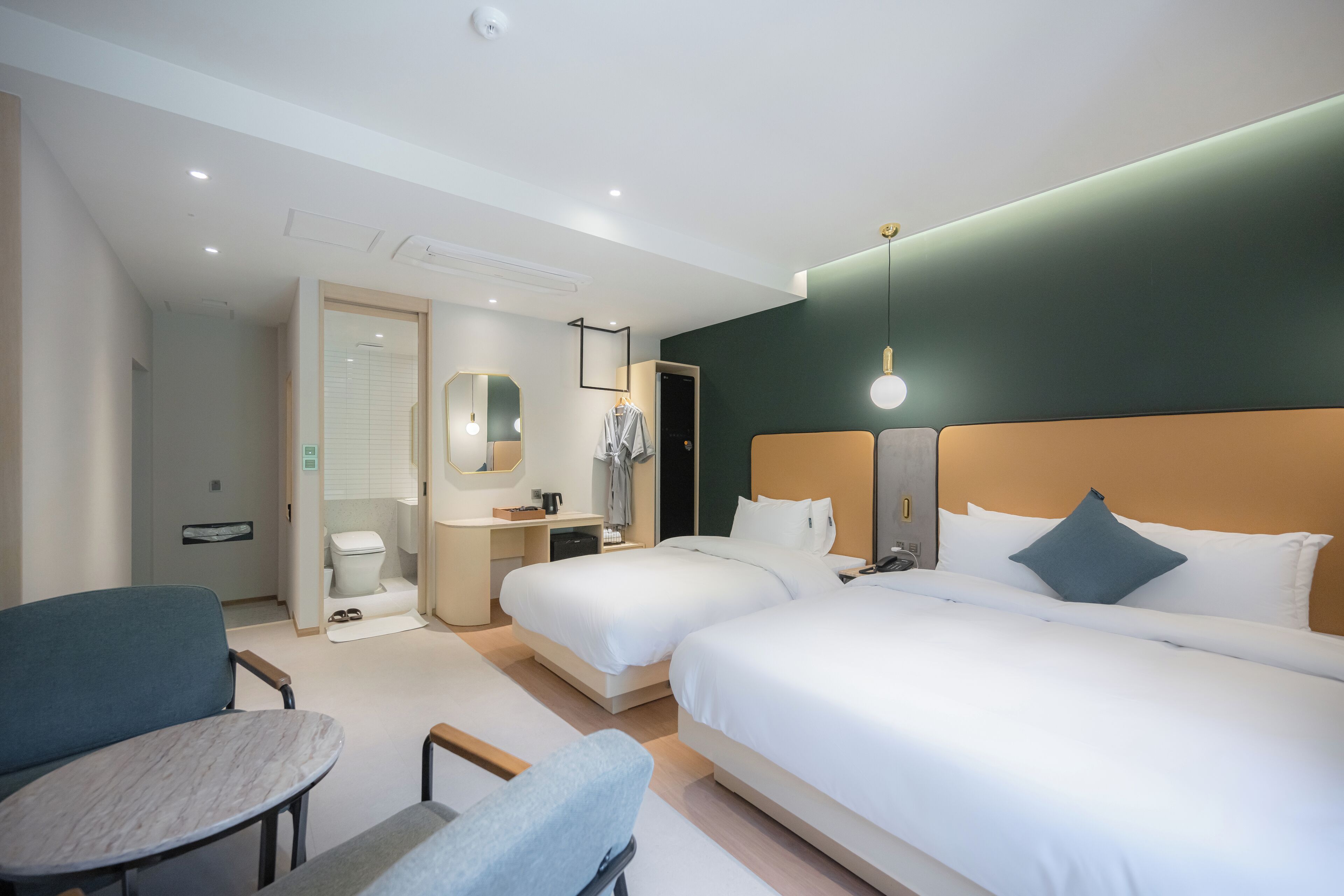 Premium bedding, memory-foam beds, free WiFi, bed sheets