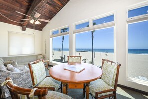 Dining - Historic Oceanfront Home with Patio on the Sand (Newport Beach)