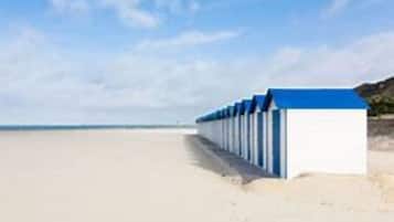 Vlak bij het strand