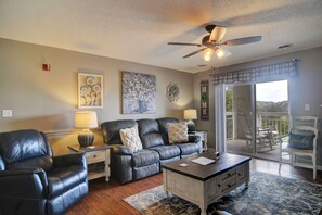 TV, fireplace, DVD player, video library