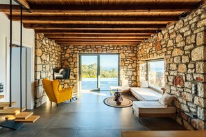 TV, fireplace, offices