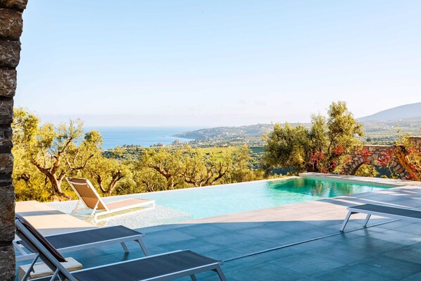 Pool - Gerakada Exclusive-Seaview Villa with Private Pool (Koroni)