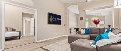 TV, stereo, offices