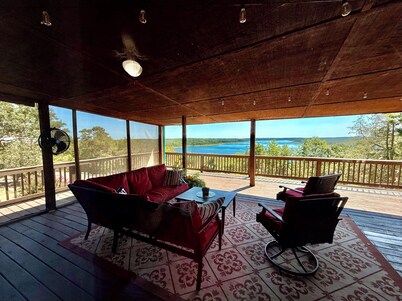 Huge Lakeview|Unique Retreat on Truman Lake|Outdoor Firepit/180°IndoorViews