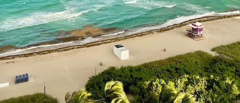 En la playa