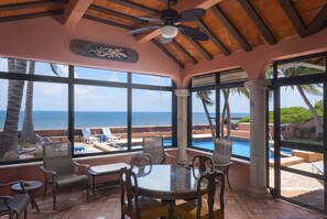 Pool - Casa South Breeze  beachfront Villa located in the heart of Puerto Morelos (Benito Juarez)