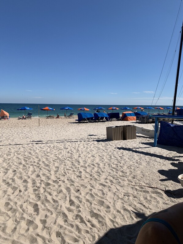 On the beach
