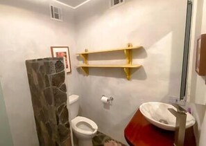Hair dryer, towels