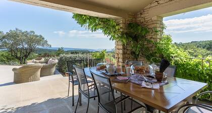 Provencal Mas with stunning view and pool