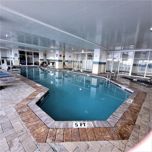 Indoor pool, a heated pool