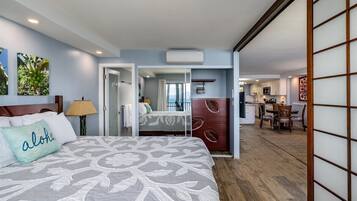 2 bedrooms, iron/ironing board, travel cot, WiFi