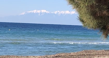 Villa Portaria near the sea, in Portaria Bay