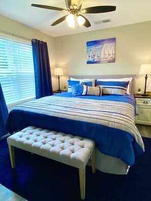 4 bedrooms, desk, iron/ironing board, free WiFi