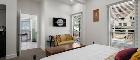 Premium bedding, down duvets, pillow-top beds, individually decorated