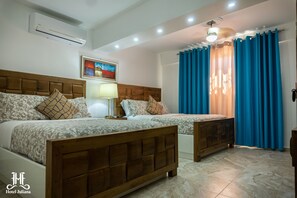 Family Room | Pillowtop beds, individually decorated, free WiFi, bed sheets - Hotel Juliana (Nagua)