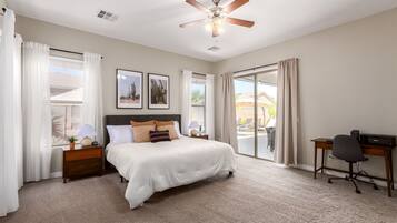 3 bedrooms, WiFi, bed sheets, wheelchair access