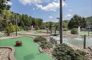 Enjoy a serene round of golf amidst beautifully landscaped gardens and scenic views.
