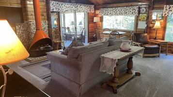 Smart-tv och eldstad