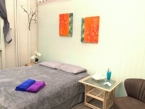 1 makuuhuone, työpöytä, ilmainen Wi-Fi, vuodevaatteet