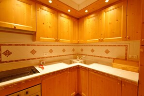 Fridge, oven, dishwasher, coffee/tea maker