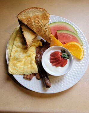 Free daily full breakfast