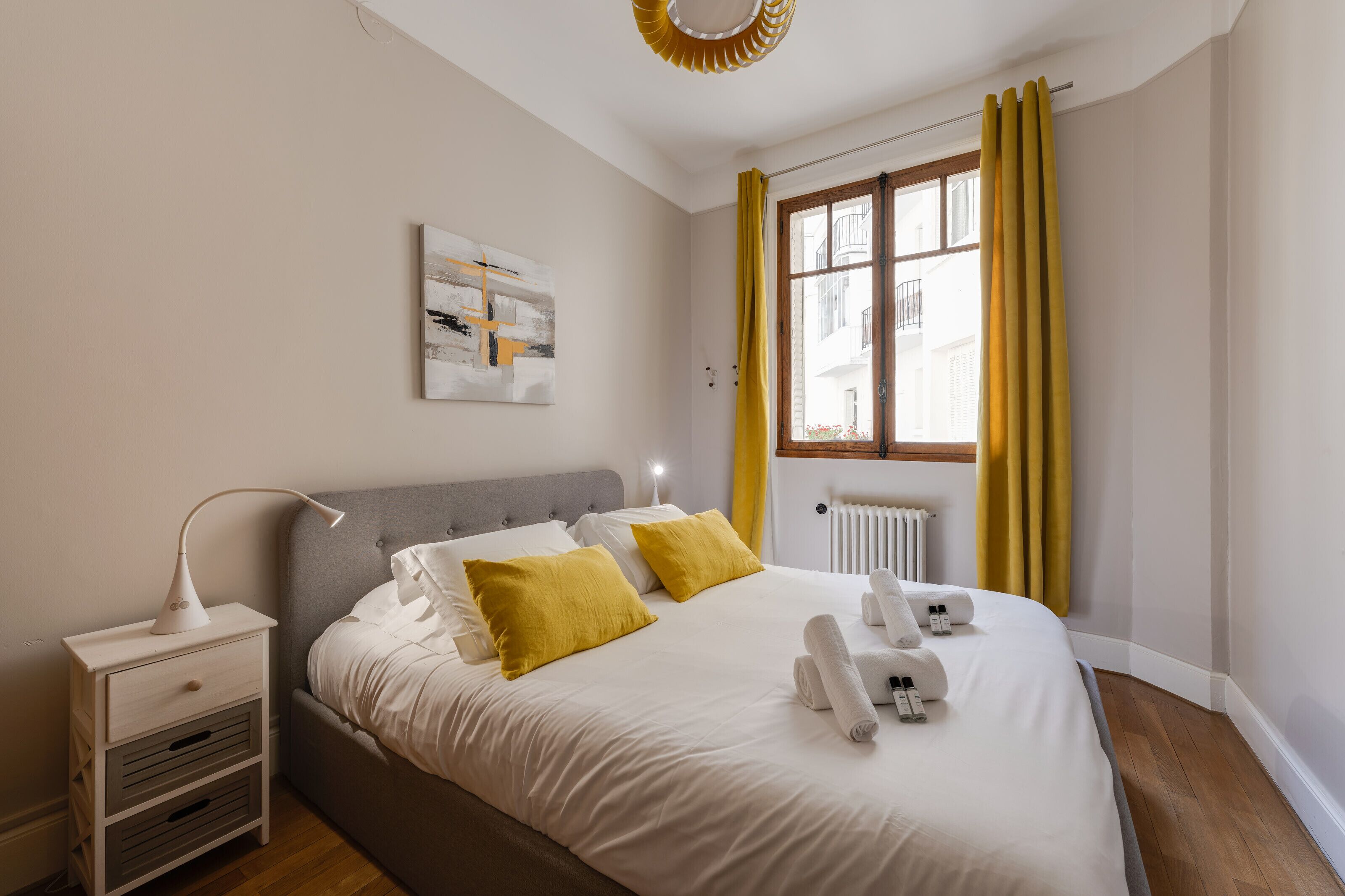 2 bedrooms, iron/ironing board, travel crib, WiFi