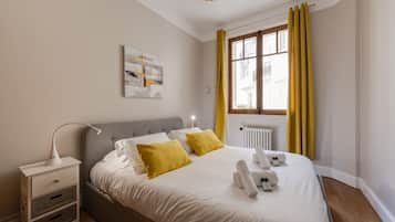 2 bedrooms, iron/ironing board, travel crib, WiFi