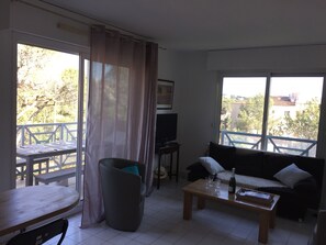 Televisie en een tafeltennistafel