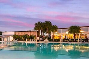 A heated pool