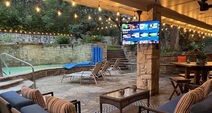 Your Own High-End Resort. 1-Story, Saltwater Pool, Shaded HotTub, BigBeds GameRm