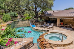 A heated pool