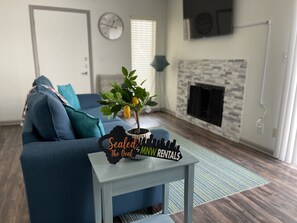 Living area - Modern cozy studio in the med center (Houston)