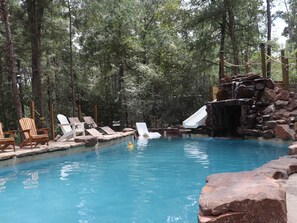 Pool - Waterfront Lonestar Cabin in a Magical Forest! (Grimes County)