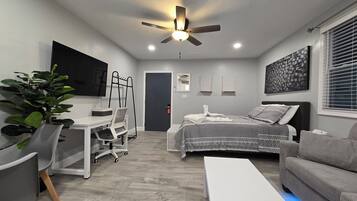 Premium bedding, memory foam beds, individually decorated