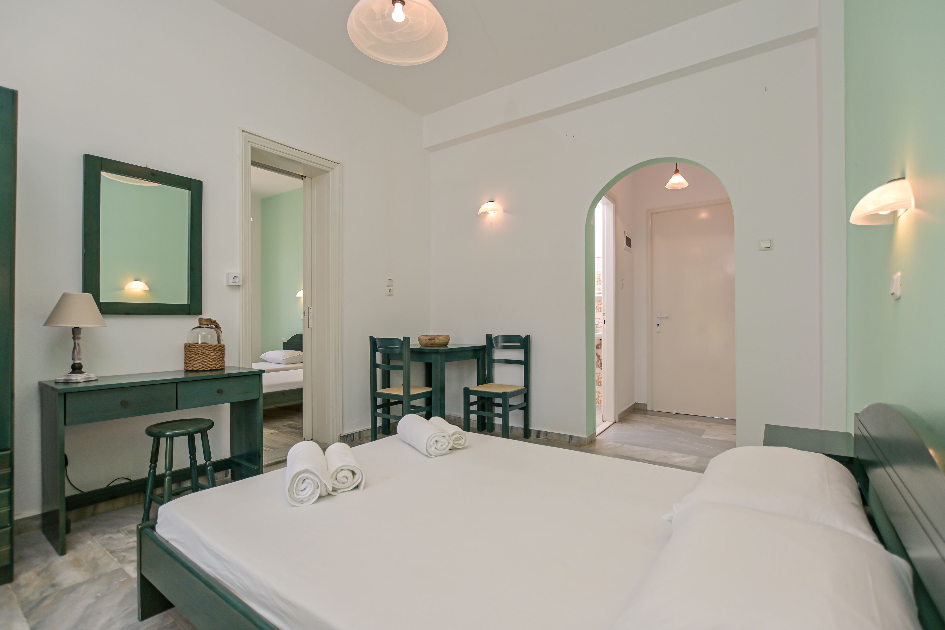 Family Apartment, 2 Bedrooms, 2 Bathrooms, Garden View | In-room safe, iron/ironing board, free WiFi, bed sheets