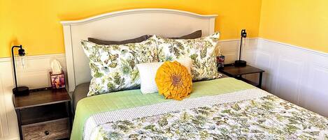 1 bedroom, travel crib, WiFi, bed sheets